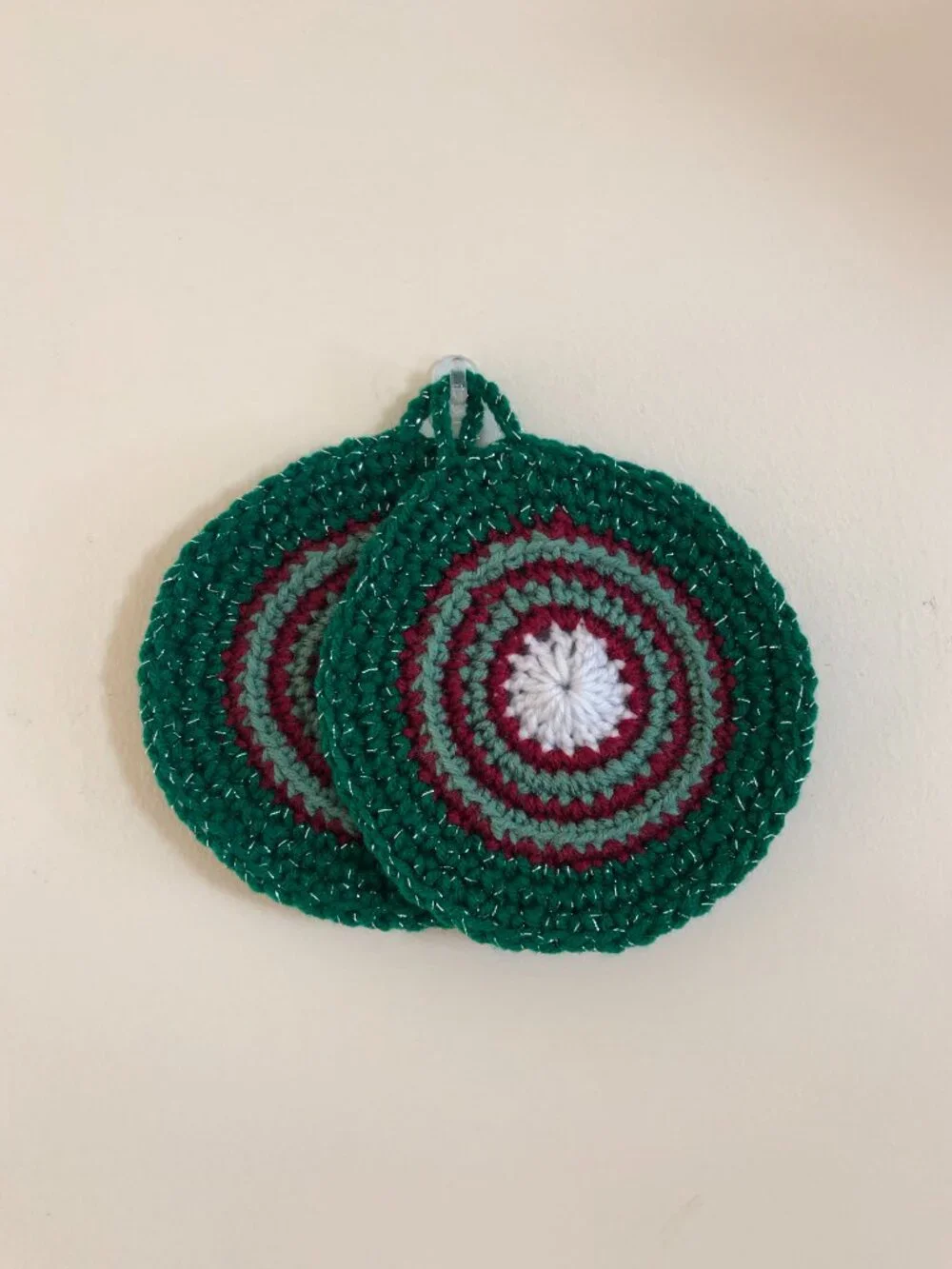 Handmade pot holders, Crochet Kitchen Decor, Cute Holiday gift